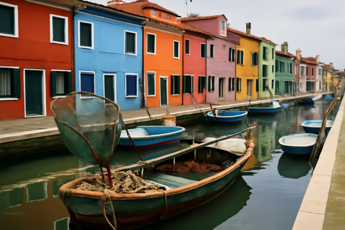 Città di Burano: il trucco che spiega i suoi colori straordinari