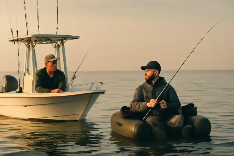 Barca o belly boat per la pesca a vertical jigging? Pro e contro secondo gli specialisti