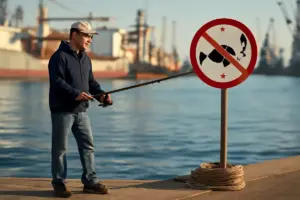 È possibile pescare nelle aree portuali? Soluzione per evitare contestazioni frequenti