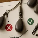 Clips per piombi intercambiabili: evita il montaggio più diffuso ma poco efficace