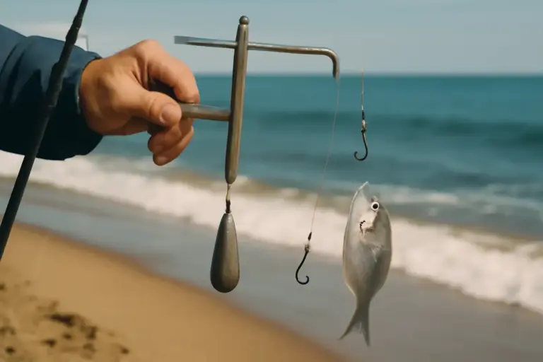 Pesca a fondo in mare dalla spiaggia: la staffa nascosta che facilita il recupero della preda