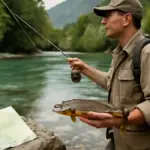 Pesca in fiume con acqua torbida: come trovare correnti più regolari