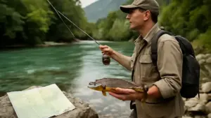 Pesca in fiume con acqua torbida: come trovare correnti più regolari