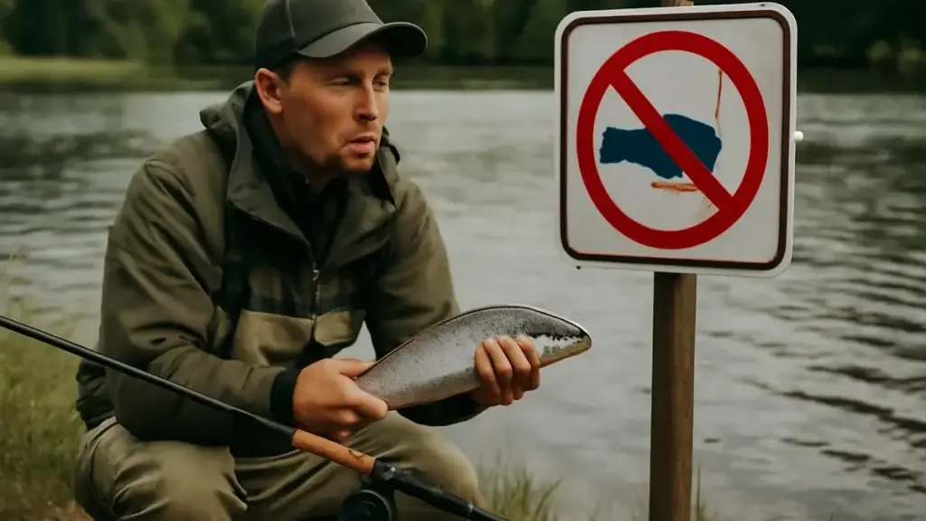 Pesca in lago vicino a un immissario: come scegliere la distanza dalla corrente in entrata